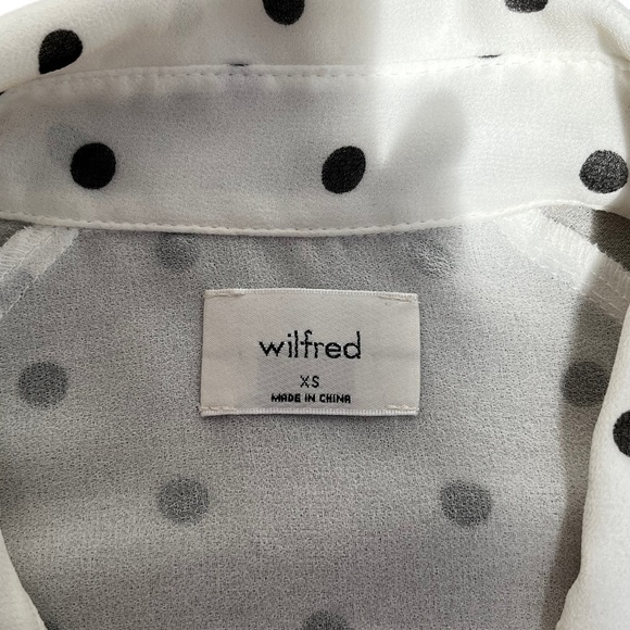 ARITZIA Wilfred Free Polka Dot Blouse EUC - Picture 4 of 9